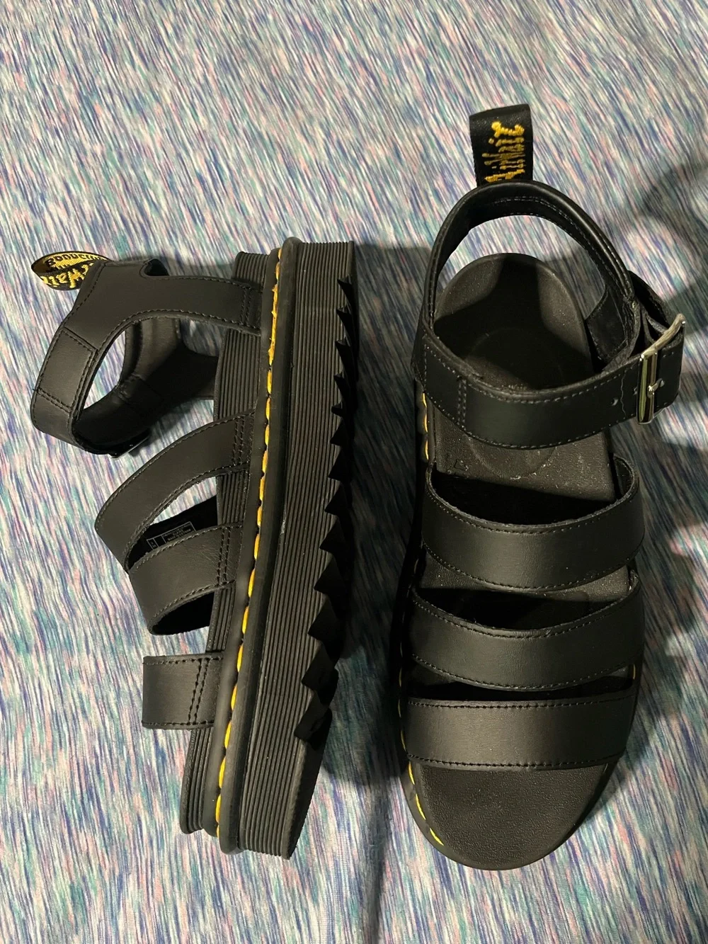 Dr. Martens black Blaire gladiator bouncing soles sandals women’s size 8
